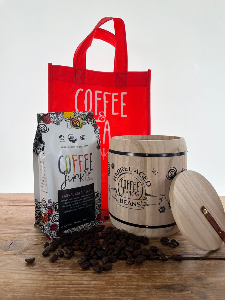 Barrel Aged Beans Gift Bag Coffee & Tea Junkie