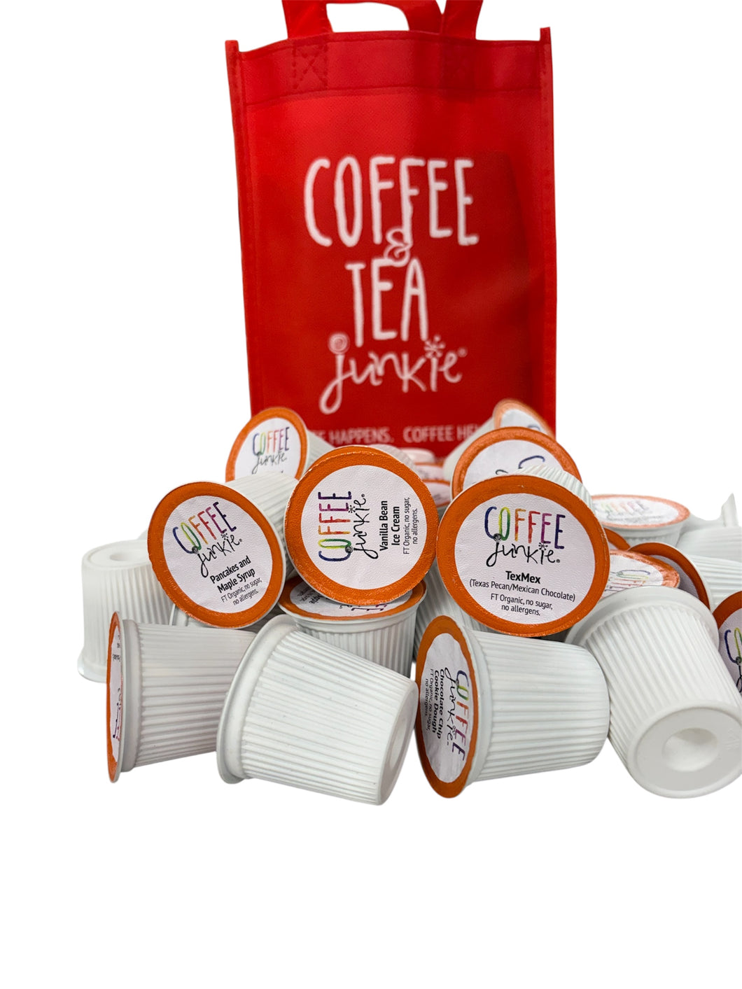 37 SWISS WATER DECAF K cups-Pancakes and Maple Syrup, Vanilla Bean Ice Cream, TexMex + more!