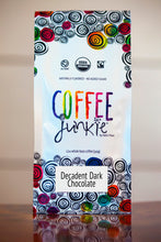 Decadent Dark Chocolate  - Coffee Junkie Flavored Coffee - Organic, Fair Trade, Local
