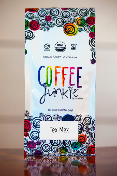 Tex Mex Coffee Junkie Flavored Coffee- Organic, Fair Trade, Local